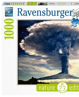 Hračky puzzle RAVENSBURGER - Sopka Etna 1000 dílků