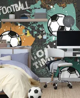 Samolepící tapety Samolepící tapeta fotbalový míč v moderním provedení