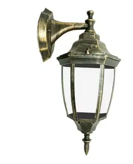 Rustikální venkovní nástěnná svítidla ACA Lighting Garden lantern venkovní nástěnné svítidlo HI6172GB