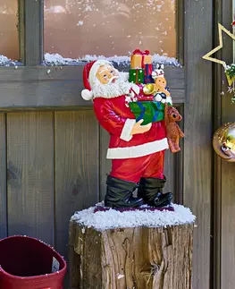 Dekorační figurky Santa Claus s dárky