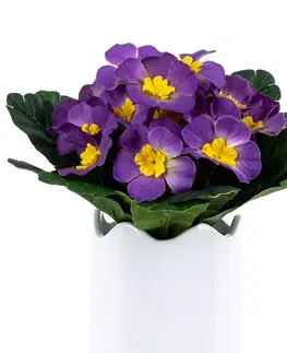 Květiny Umělá květina Prvosenka fialová, 24 cm