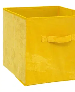 Úložné boxy DekorStyle Úložný box Yellowday 31x31 cm