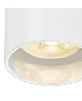 Moderní závěsná svítidla BIG WHITE (SLV) ASTO TUBE závěsné svítidlo, GU10, délka závěsu 250 cm, max. 3x 10 W, bílá 1006436