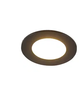 Venkovni osvetleni Sada 6 zapuštěných bodů černá včetně LED 3stupňové stmívatelné IP65 - Blanca