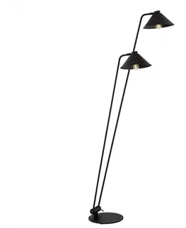 Lampy Argon Argon 7075 - Stojací lampa GABIAN 2xE27/15W/230V černá 