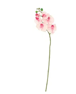 Umělé květiny Větvička Orchid 65cm light pink