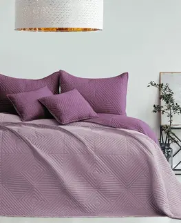 Přikrývky AmeliaHome Přehoz na postel Softa fialová, 220 x 240 cm