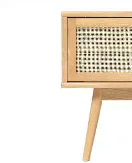 TV stolky Furniria Designový TV stolek Tallys 150 cm přírodní dub