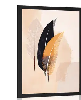 Abstraktní tvary Plakát abstraktní tvary peříčka