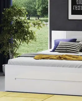 Postele Szynaka Manželská postel SELENE 33 | bílá Provedení: Manželská postel 160 x 200 cm
