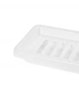 Misky na mýdlo PROHOME - Mýdlenka s podložkou plastová 2,5x8,5cm