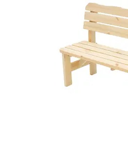 Zahradní lavice DEOKORK Masivní dřevěná zahradní lavice z borovice dřevo 32 mm (220 cm)
