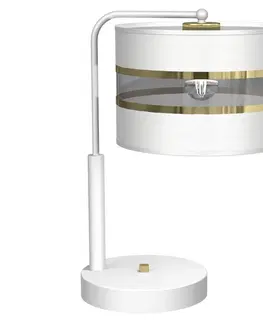 Lampy  Stolní lampa ULTIMO 1xE27/6W/230V bílá 