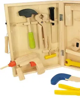 Hračky Bigjigs Toys Dřevěný kufřík s nářadím RUSTY hnědý