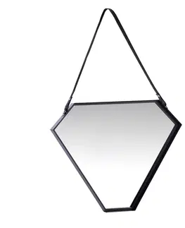 Zrcadla HOMEDE Nástěnné zrcadlo Mina černé, velikost 55x5x46