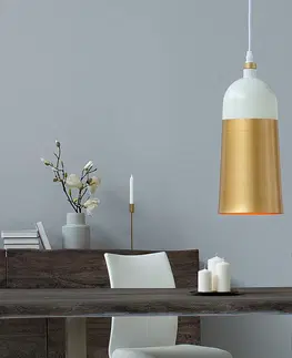 Luxusní designové závěsné lampy Estila Designová závěsná lampa Modern Chic zlatá