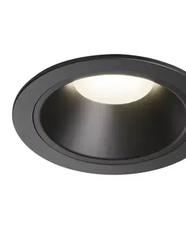 LED podhledová svítidla SLV BIG WHITE NUMINOS DL XL vnitřní LED zápustné stropní svítidlo černá/černá 4000 K 20° 1004033