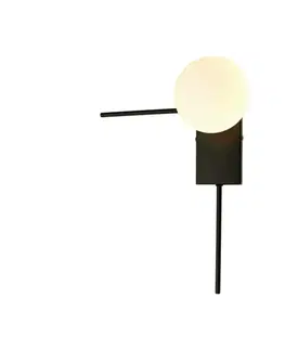 Moderní nástěnná svítidla ACA Lighting nástěnné svítidlo 1xG9 CYCLOPS černá + bílá 30X17X37CM OD94581WSB