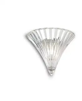 Moderní nástěnná svítidla Ideal Lux SANTA AP1 SMALL TRASPARENTE SVÍTIDLO NÁSTĚNNÉ 013060