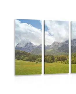 Obrazy přírody a krajiny 5-dílný obraz malebné Rakousko