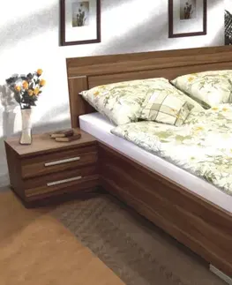 Postele Kasvo postel DANNY č.2 180x200 cm švestka