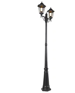 Venkovni lucerny Venkovní lucerna černá 220 cm 2-světelná IP44 - Havana