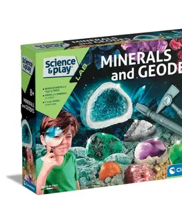 Dřevěné hračky Clementoni SCIENCE - Minerály a geody