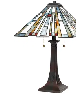 Lampy Elstead Quoizel QZ-MAYBECK-TL - Stolní lampa MAYBECK 2xE27/60W/230V 