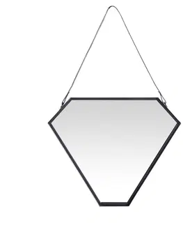 Zrcadla HOMEDE Nástěnné zrcadlo Mina černé, velikost 55x5x46