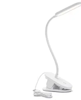 Lampy  B.V.  - LED Stmívatelná stolní lampa s klipem LED/2,5W/5V bílá 