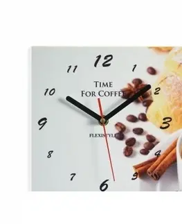 Kuchyňské hodiny Šedé nástěnné hodiny do kavárny