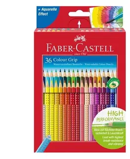 Hračky FABER CASTELL - Pastelky akvarelové Colour Grip sada 36 ks