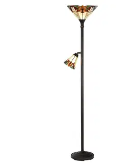 Svítidla Stojací lampa Tiffany  Montaq -  Ø 30*178 cm Clayre & Eef 5LL-5969