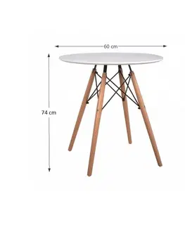 Jídelní stoly Jídelní stůl GAMIN NEW Tempo Kondela 80 cm