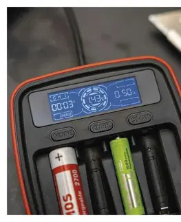 Inteligentní nabíječky EMOS Nabíječka baterií EMOS profi BCN-42D + 4AA 2700 N9341