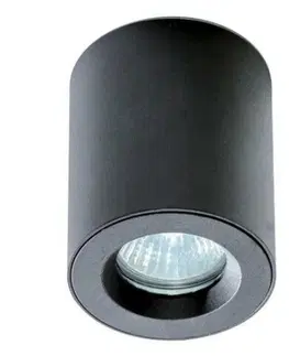 Moderní bodová svítidla Koupelnové stropní bodové přisazené svítidlo AZzardo Aro black AZ2558 GU10 1x50W IP54 černé