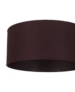 Stínidlo na lampu Duolla Stínidlo Roller tmavě hnědá Ø 50 cm výška 24 cm