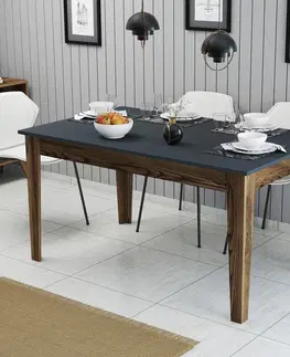 Kuchyňské a jídelní stoly Jídelní stůl MILAN ořech antracit