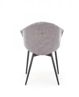 Židle HALMAR Jídelní křeslo Clementine šedé