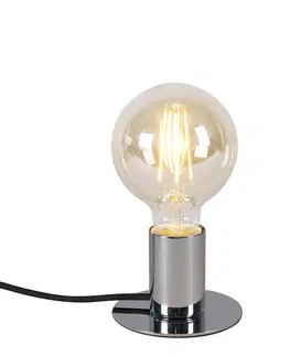 Stolni lampy Moderní stolní lampa chrom - Facil