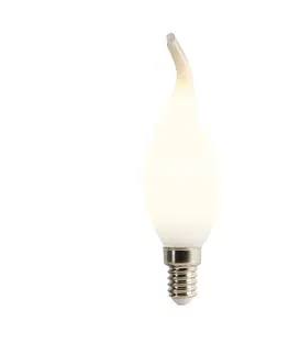 Zarovky E14 stmívatelná LED žárovka špička svíčka opálová 3W 250 lm 2350K