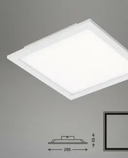 LED stropní svítidla BRILONER Svítidlo LED panel, 29,5 cm, 1300 lm, 12 W, bílé BRILO 7191-016