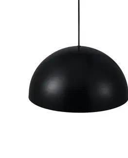Závěsná světla Nordlux Závěsné světlo Ellen 40 s kovovým stínidlem, černá