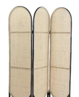 Paravány Přírodně-černý bambusový paravan Herwin black - 150*180 cm Light & Living 6759612