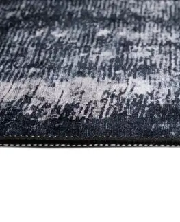 Moderní koberce Tmavý trendy koberec s protiskluzovou úpravou