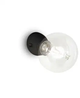 Moderní nástěnná svítidla Nástěnné svítidlo Ideal Lux Winery AP1 nero 180304 černé