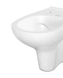 WC sedátka LAUFEN Rámový podomítkový modul CW1 SET s bílým tlačítkem + WC CERSANIT ARTECO CLEANON + SEDÁTKO H8946600000001BI AT1