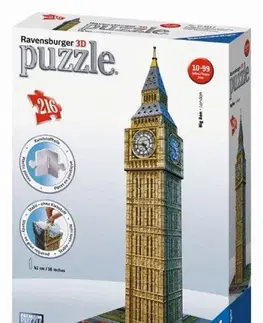 Hračky puzzle RAVENSBURGER - Puzzle Big Ben 3D dílků 216