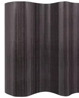Ložnicové sestavy Paraván 250x165 cm bambus Dekorhome Šedá