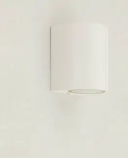 Venkovní nástěnná svítidla PRIOS Prios Tetje venkovní nástěnné bílá kulaté 10 cm